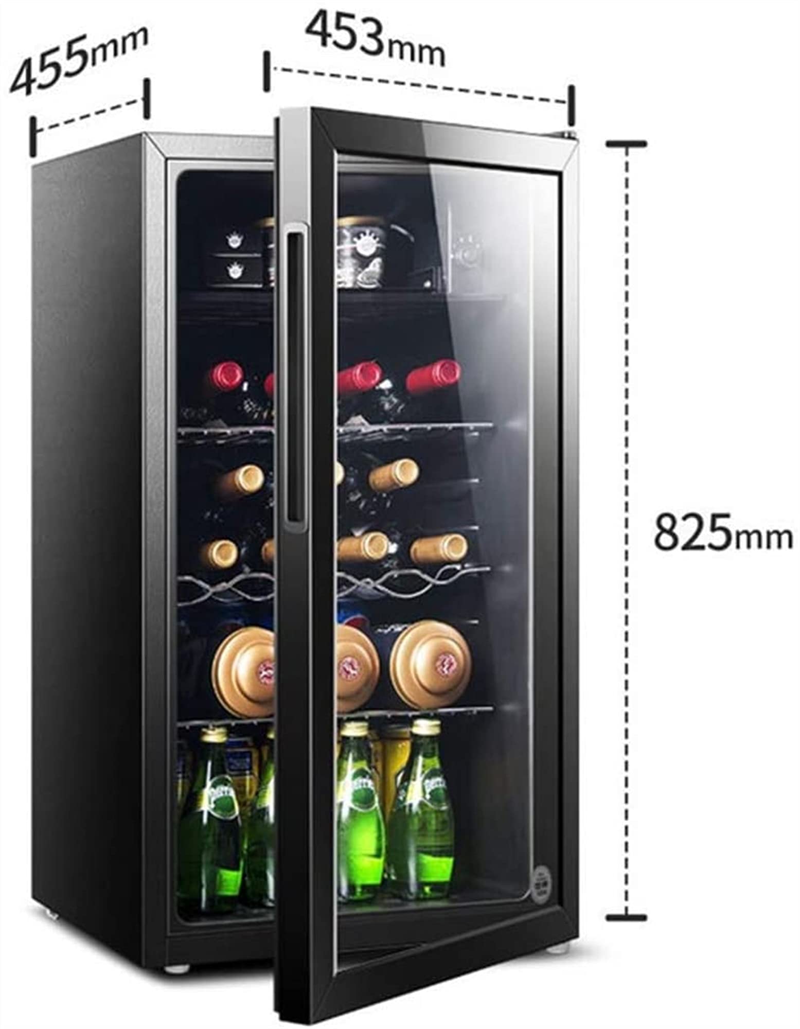 Amazon.co.jp: 19 ボトルワインクーラー/冷蔵庫飲料冷蔵庫小型